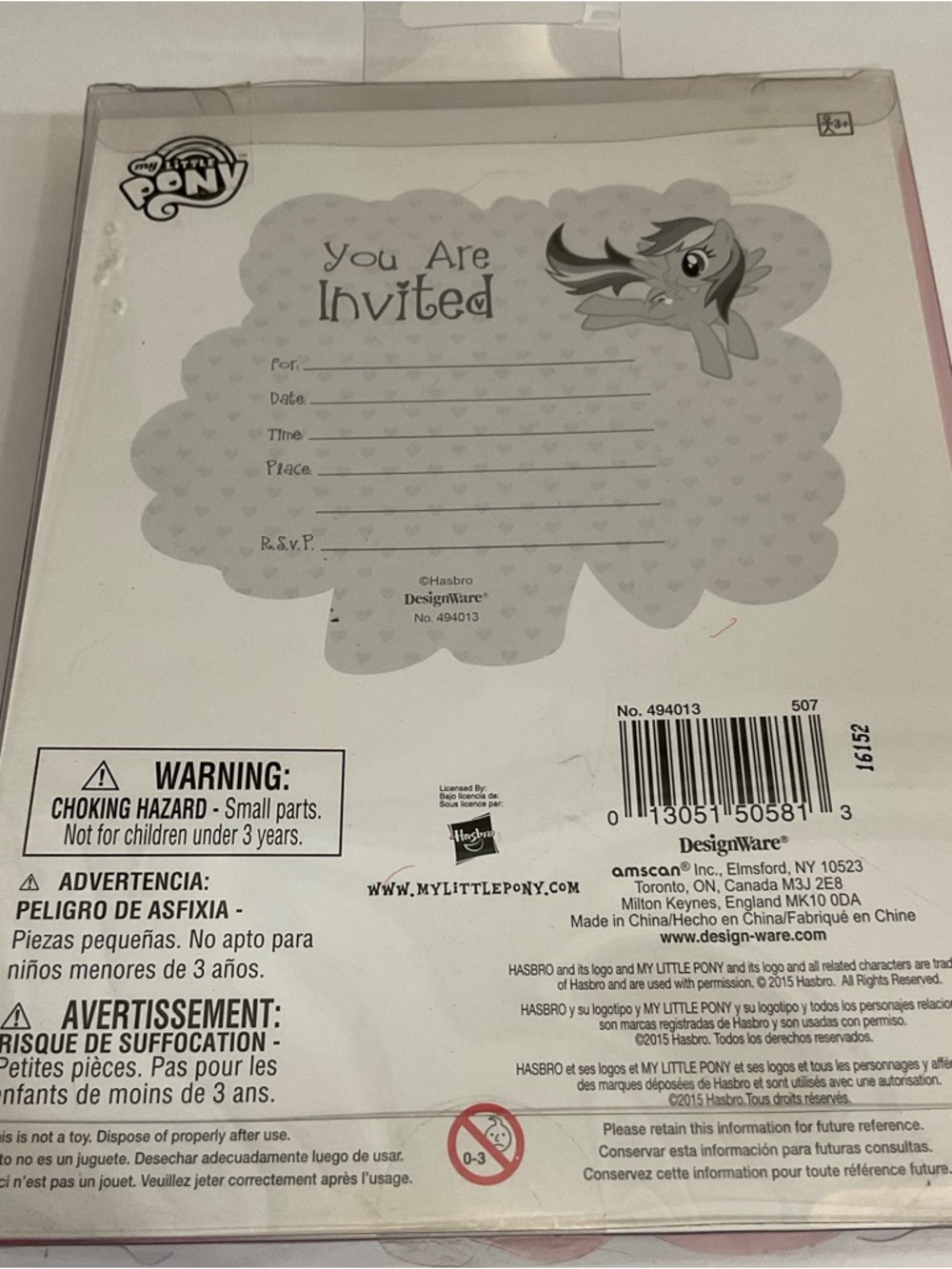 My Little Pony Birthday Party Invitations - Picture 4 of 5